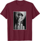 Woman Showing Middle Finger Black Print on Cool Design , black T-Shirt - T-Shirt | Maroon