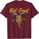 Old Goat Fun Grumpy Grandpa Dad Fathers Day Joke Farmer Men T-Shirt - T-Shirt | Maroon