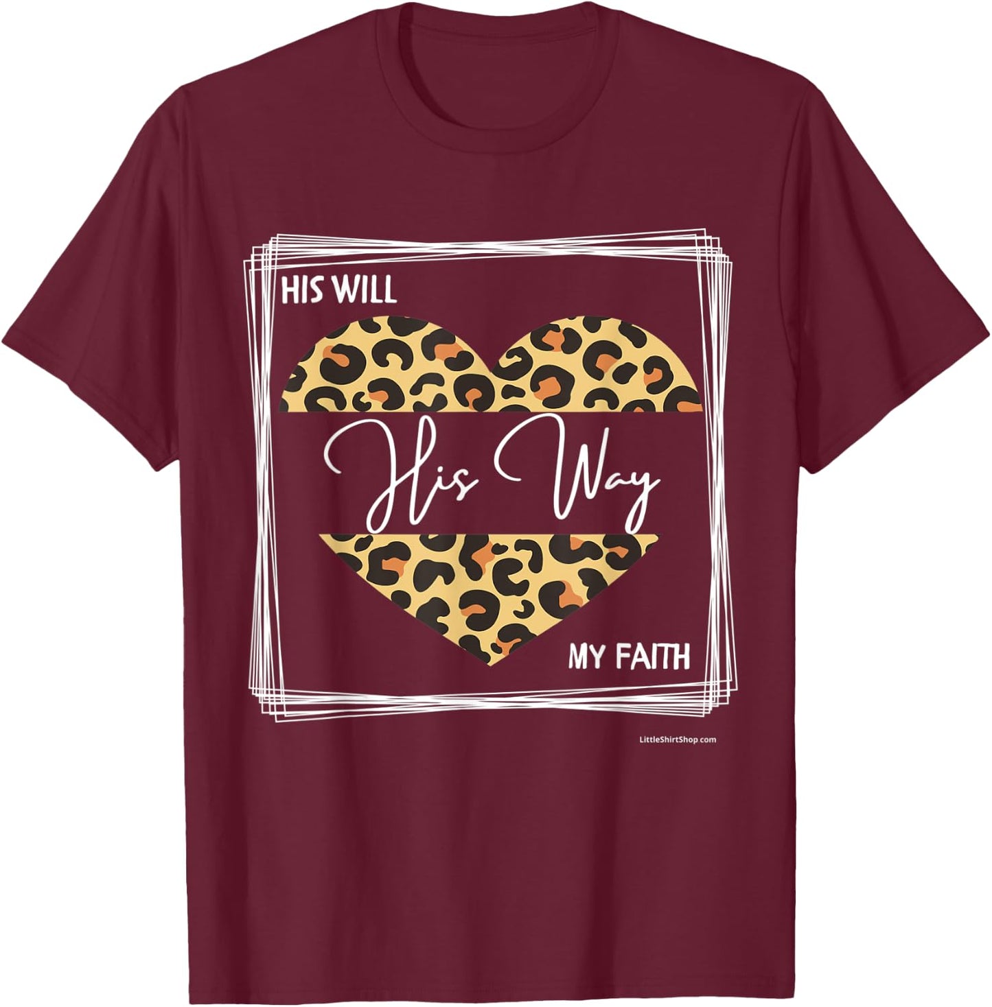 My Faith. Christian Church God Jesus Bible Verse T-Shirt - T-Shirt | Maroon