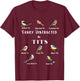 Tit Birds Easily Distracted By British Tits Birds Bird Puns T-Shirt - T-Shirt | Maroon