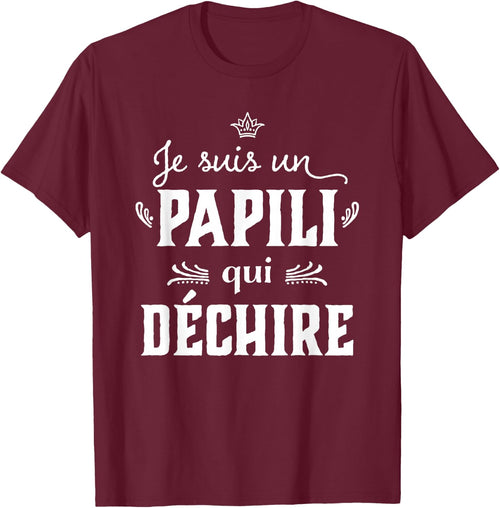 Papili qui rips Humour Grandpa Father's Day 2024 , Black, S