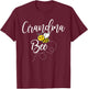 Grandma Of The Bee Day Girl Hive Family Matching Birthday T-Shirt - T-Shirt | Maroon