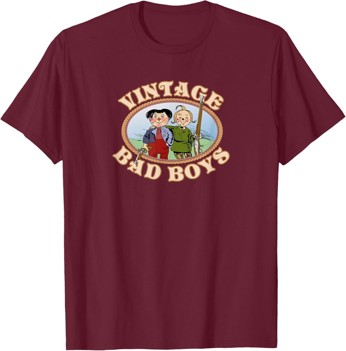 Vintage Bad Boys T-Shirt - T-Shirt | Maroon