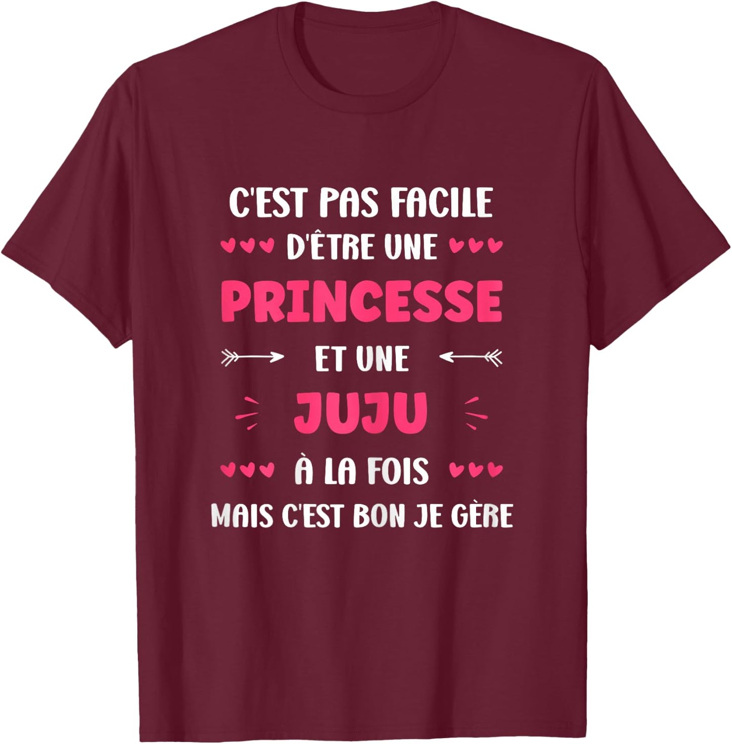 Princess Super Juju Girl Name Humor Juju T-Shirt - T-Shirt | Maroon