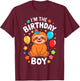 Sloth Birthday Boy Animal Theme Bday Party Costume T-Shirt - T-Shirt | Maroon