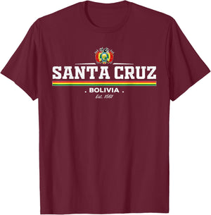 Santa Cruz Bolivia T-Shirt - T-Shirt | Maroon