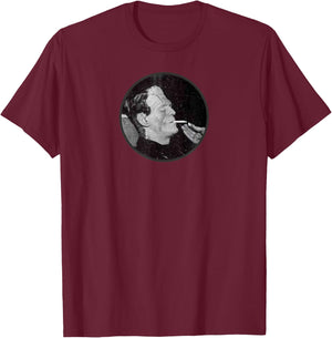 Classic Horror Movie Monsters-Vintage Frankenstein Monster T-Shirt - T-Shirt | Maroon