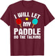 Funny Table Tennis Women Paddle Ping Pong Player T-Shirt - T-Shirt | Maroon