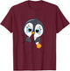 Offizielles Schlafshirt Pinguin Schlafanzug Penguin Schlafen T-Shirt - T-Shirt | Maroon