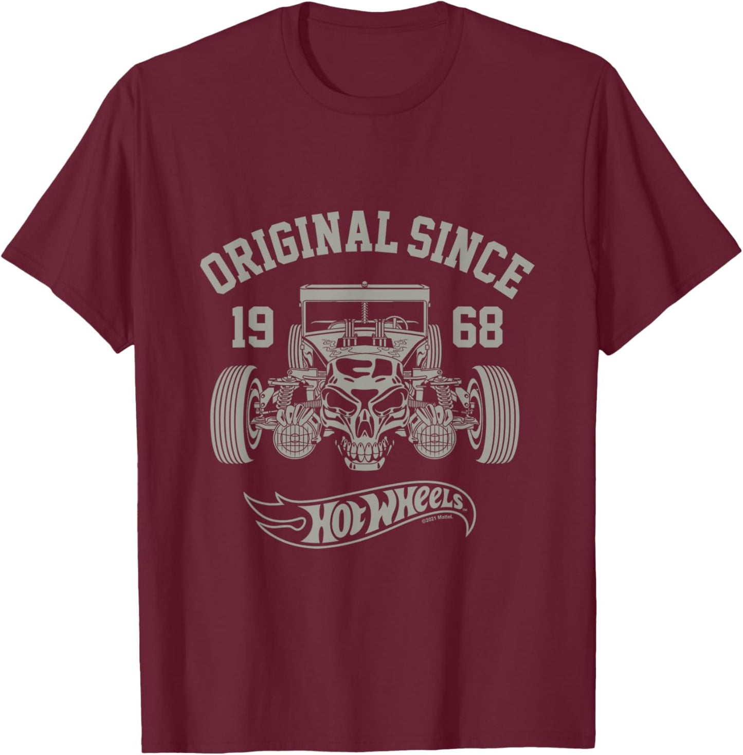Hot Wheels - Original since 1968 , black T-Shirt - T-Shirt | Maroon