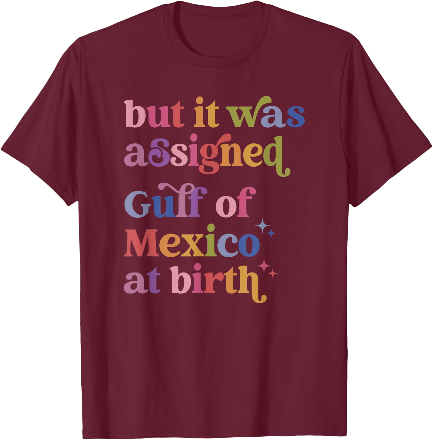 But It Was Assigned Gulf Of Mexico At Birth T-Shirt - T-Shirt | Maroon