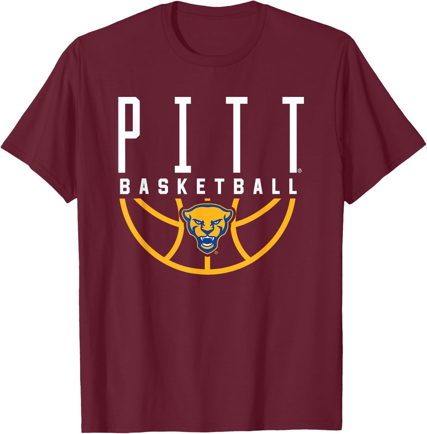 University of Pittsburgh Panthers Basketball T-Shirt - T-Shirt | Maroon