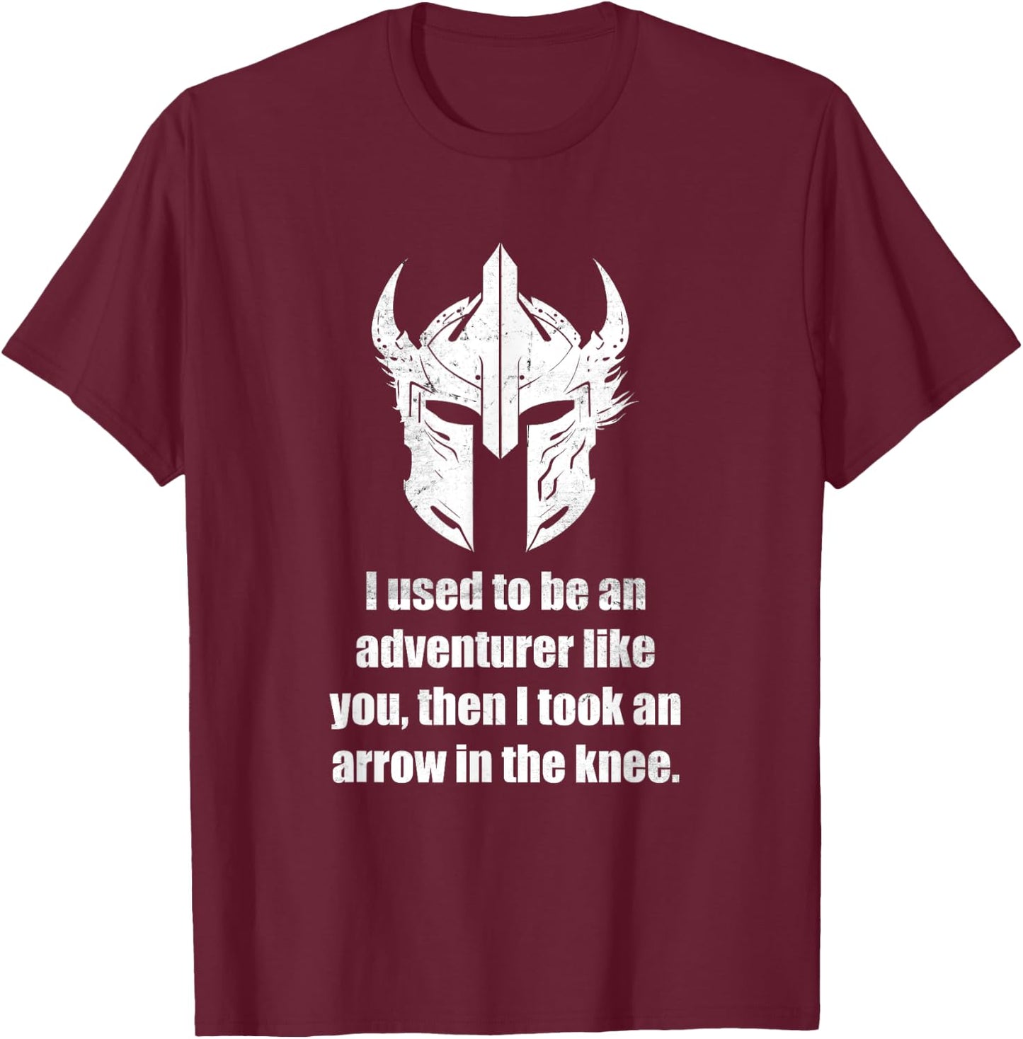 Arrow to the Knee T-Shirt - T-Shirt | Maroon