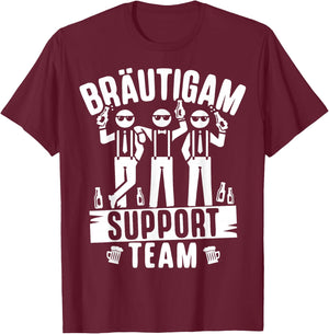 Junggesellenabschied Männer Polterabend Poltern JGA T-Shirt - T-Shirt | Maroon