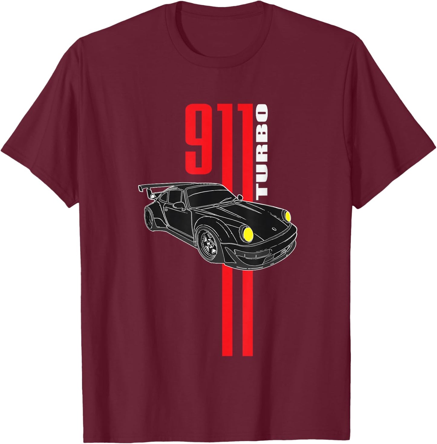 Retro Vintage Racecar 911 Drift car Turbo Sportcar Meme Coin T-Shirt - T-Shirt | Maroon