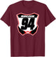 Dirt Bike Number Plate T-Shirt - T-Shirt | Maroon