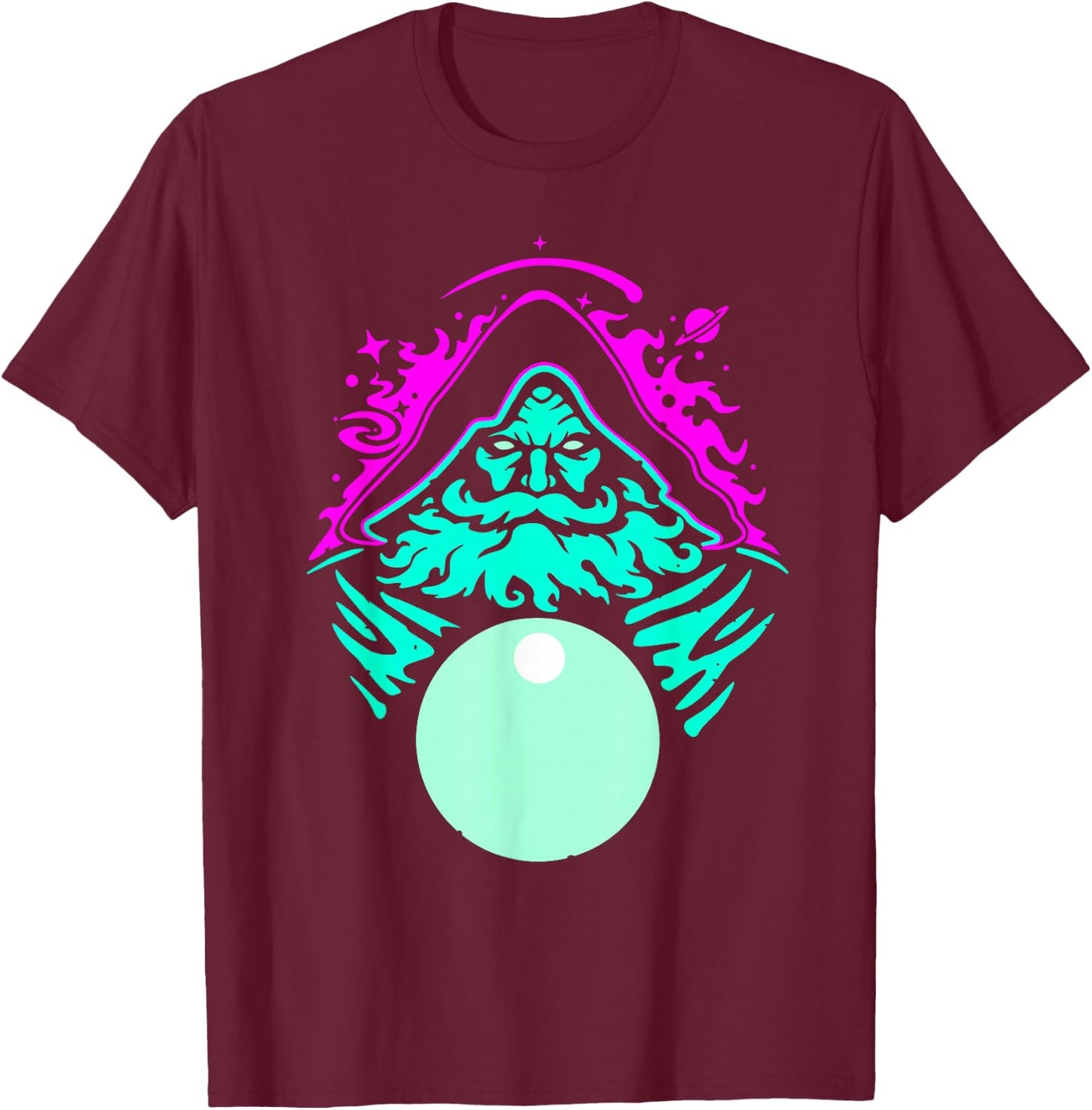 Pondering My Orb - Wizard Ponder Cosmic Fantasy Magical Meme T-Shirt - T-Shirt | Maroon