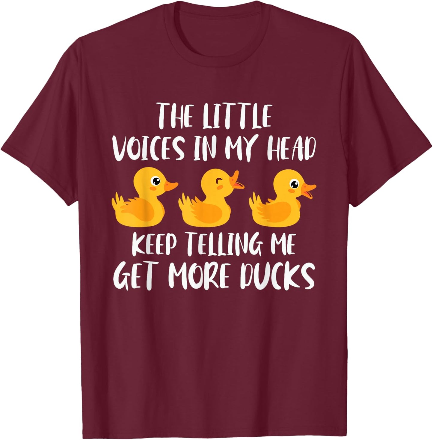 Funny Duck Owner Saying Rubber Duck Lover Rubber Ducks T-Shirt - T-Shirt | Maroon