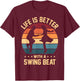 Swingtanz Lindy Hop-Tänzerin Jitterbug tanzt Swing Out T-Shirt - T-Shirt | Maroon