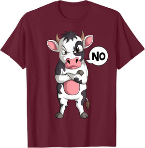 Cow Farmer Kids Boys Girls T-Shirt - T-Shirt | Maroon