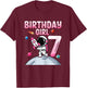 Birthday Girl 7 Years Old Astronaut Space 7th Birthday T-Shirt - T-Shirt | Maroon