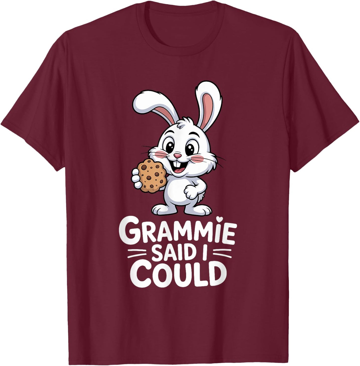Funny Grammie Said I Could Agile Rabbit Toddler Grandma T-Shirt - T-Shirt | Maroon