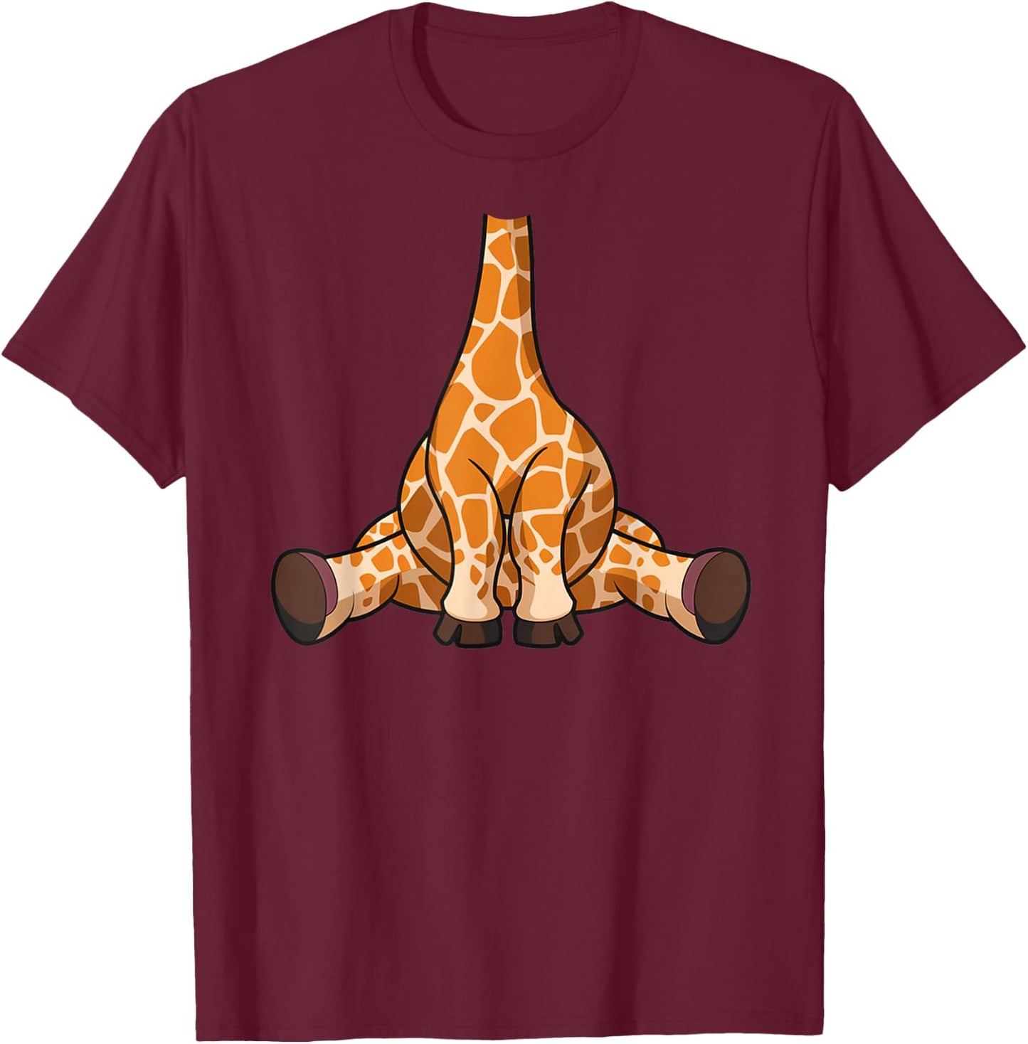 Giraffe Costume , black T-Shirt - T-Shirt | Maroon