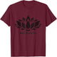 Just breathe, lotus flower, yoga T-Shirt - T-Shirt | Maroon
