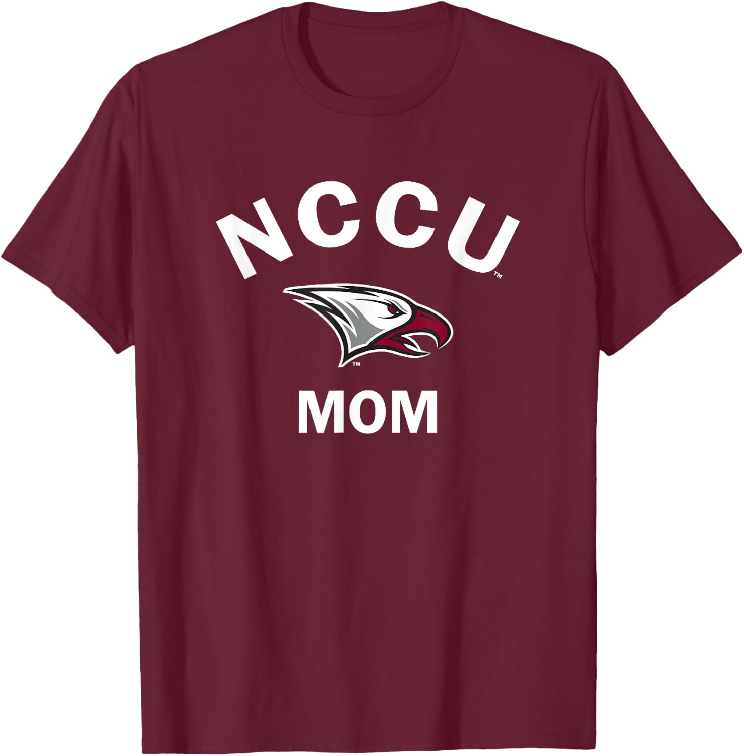 North Carolina Central NCCU Eagle Arched Mom T-Shirt - T-Shirt | Maroon