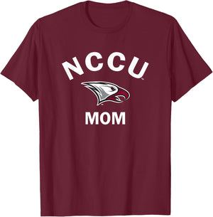 North Carolina Central NCCU Eagle Arched Mom T-Shirt - T-Shirt | Maroon