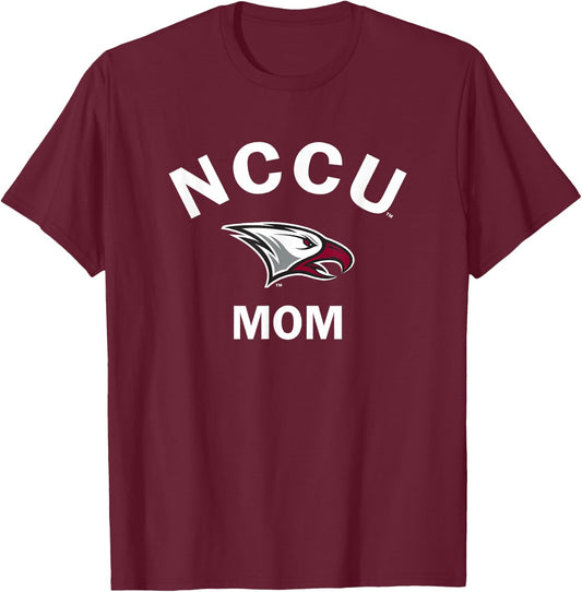 North Carolina Central NCCU Eagle Arched Mom T-Shirt - T-Shirt | Maroon
