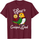 Best Parrot Dad I White-bellied Caique T-Shirt - T-Shirt | Maroon