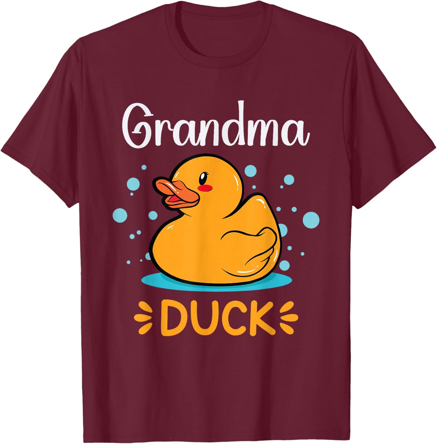 Rubber Duckies Grandma Duck Rubber Duck T-Shirt - T-Shirt | Maroon