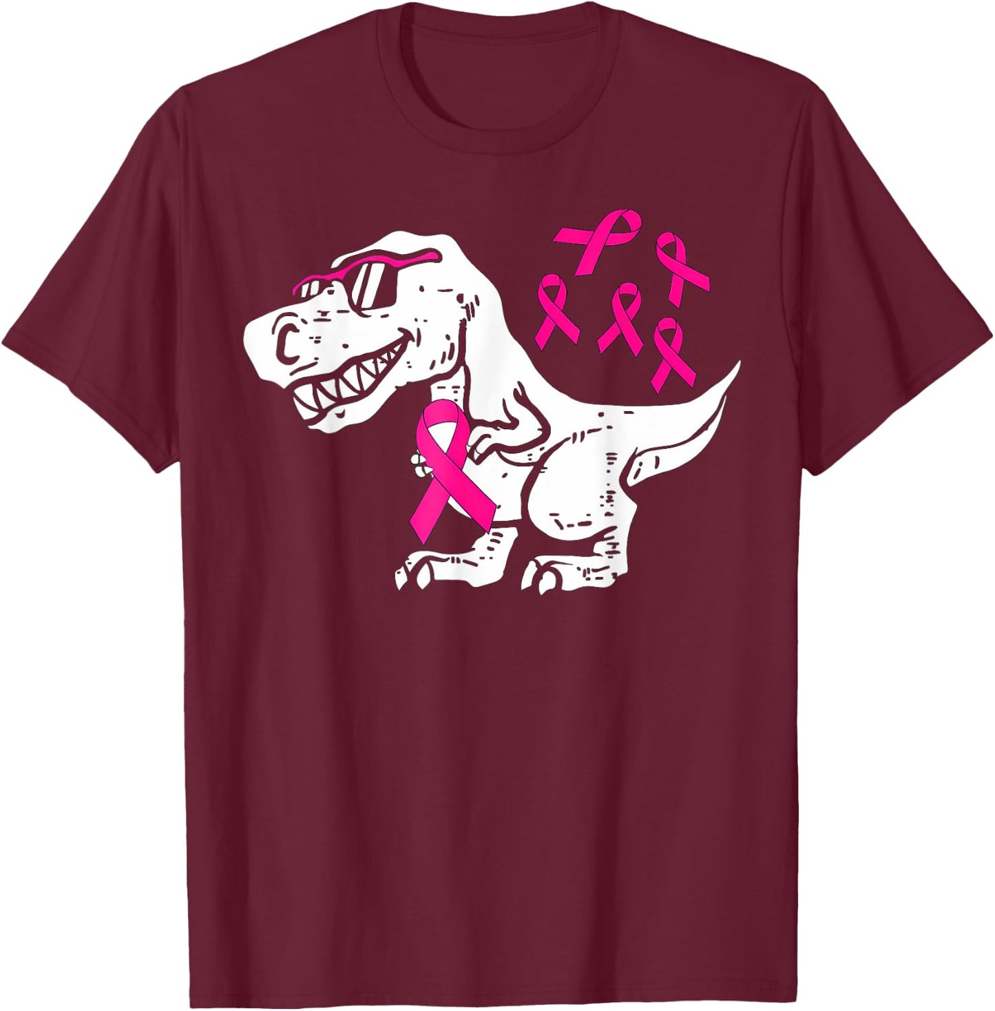 Breast Cancer Awareness Shirt Toddler Pink Ribbon Kids Youth T-Shirt - T-Shirt | Maroon