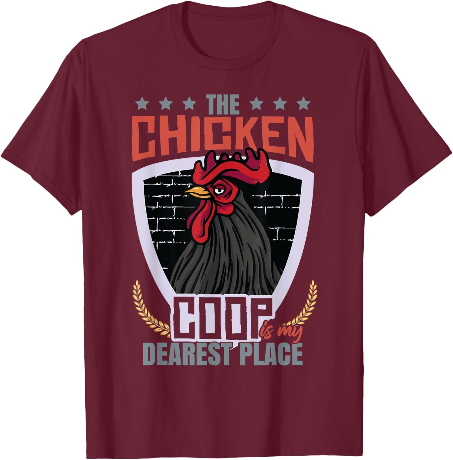The Chicken Coop T-Shirt - T-Shirt | Maroon