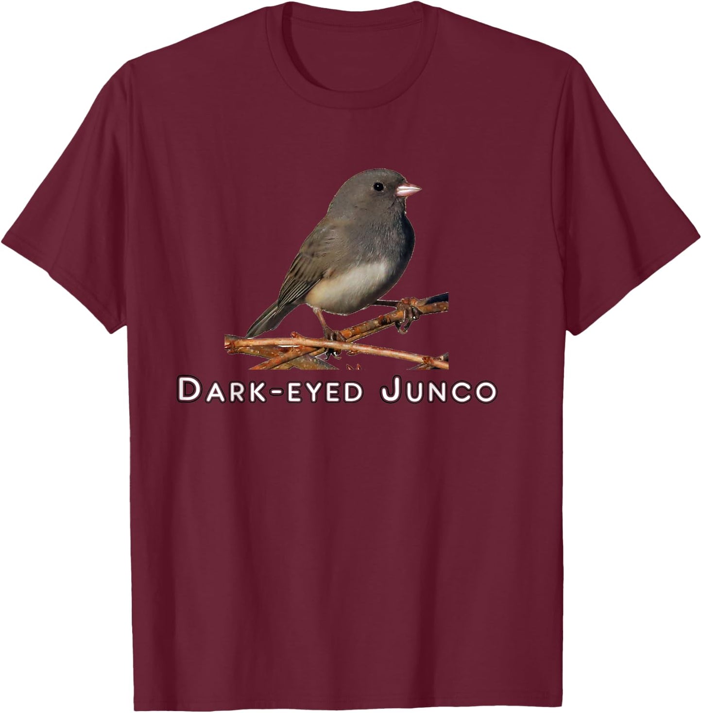 Dark-Eye Junco T-Shirt - T-Shirt | Maroon