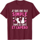 I am a simple girl I love cats aperitif humor cat , Black T-Shirt - T-Shirt | Maroon