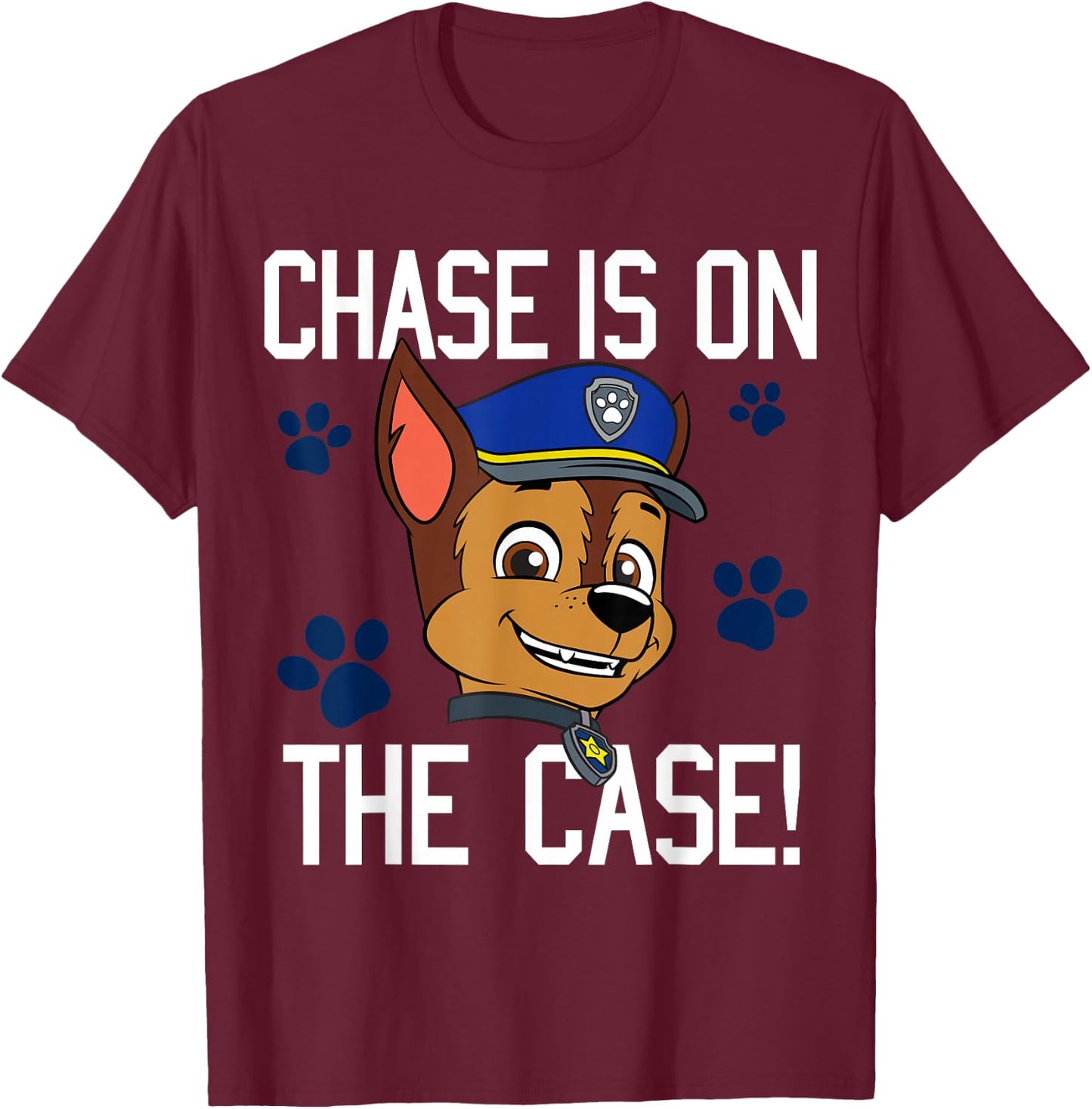 Chase Is On The Case Puff Back T-Shirt - T-Shirt | Maroon