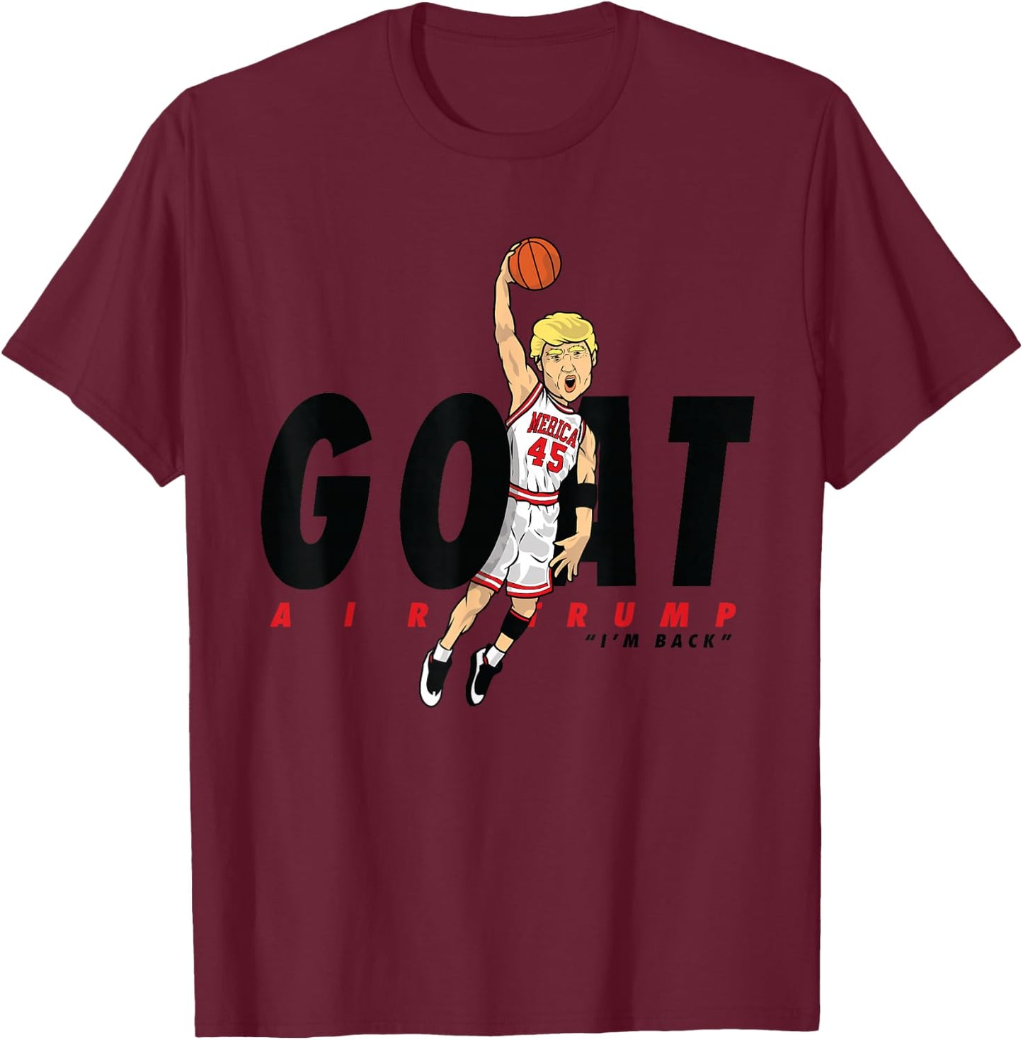 The Presidential Basketball Donald Trump design T-Shirt - T-Shirt | Maroon