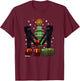 Minecraft Christmas Enderman Gift Giving , blue T-Shirt - T-Shirt | Maroon