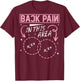 Back Pain In This Area Funny T-Shirt - T-Shirt | Maroon