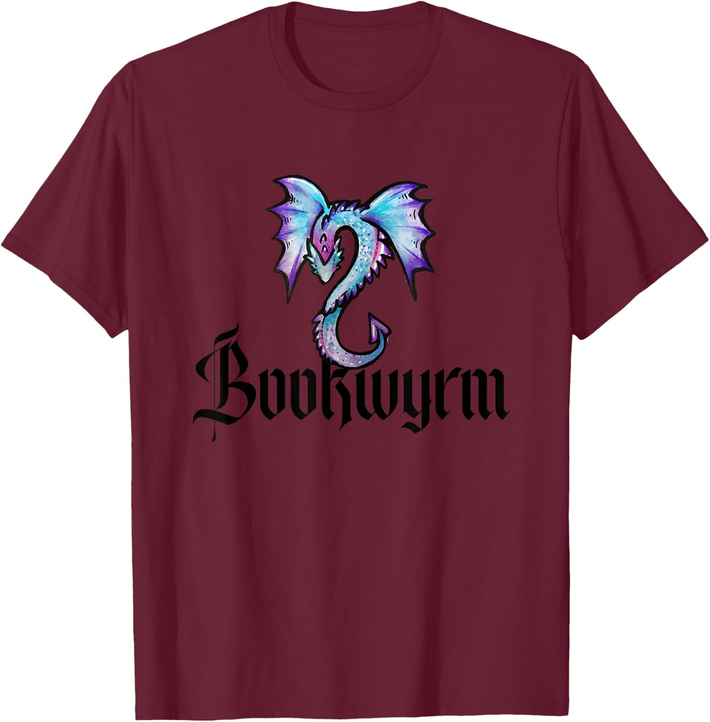 Bookwyrm T-Shirt - T-Shirt | Maroon
