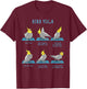 Funny Cockatiel Yoga Poses Birb Memes Cute Parrot Doodle T-Shirt - T-Shirt | Maroon