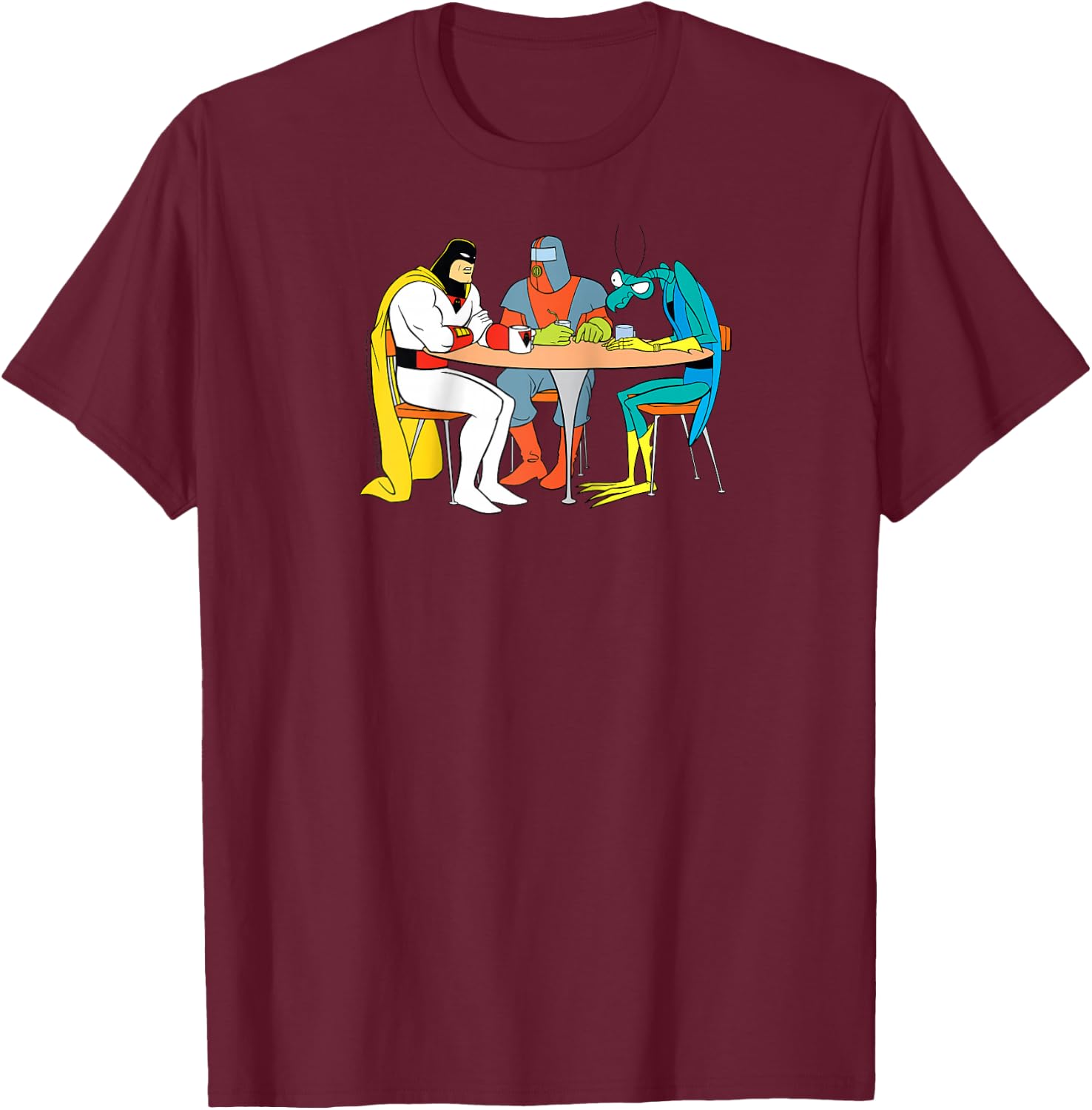 Space Ghost Coast to Coast Brak & Zorak Raglan Baseball T-Shirt - T-Shirt | Maroon