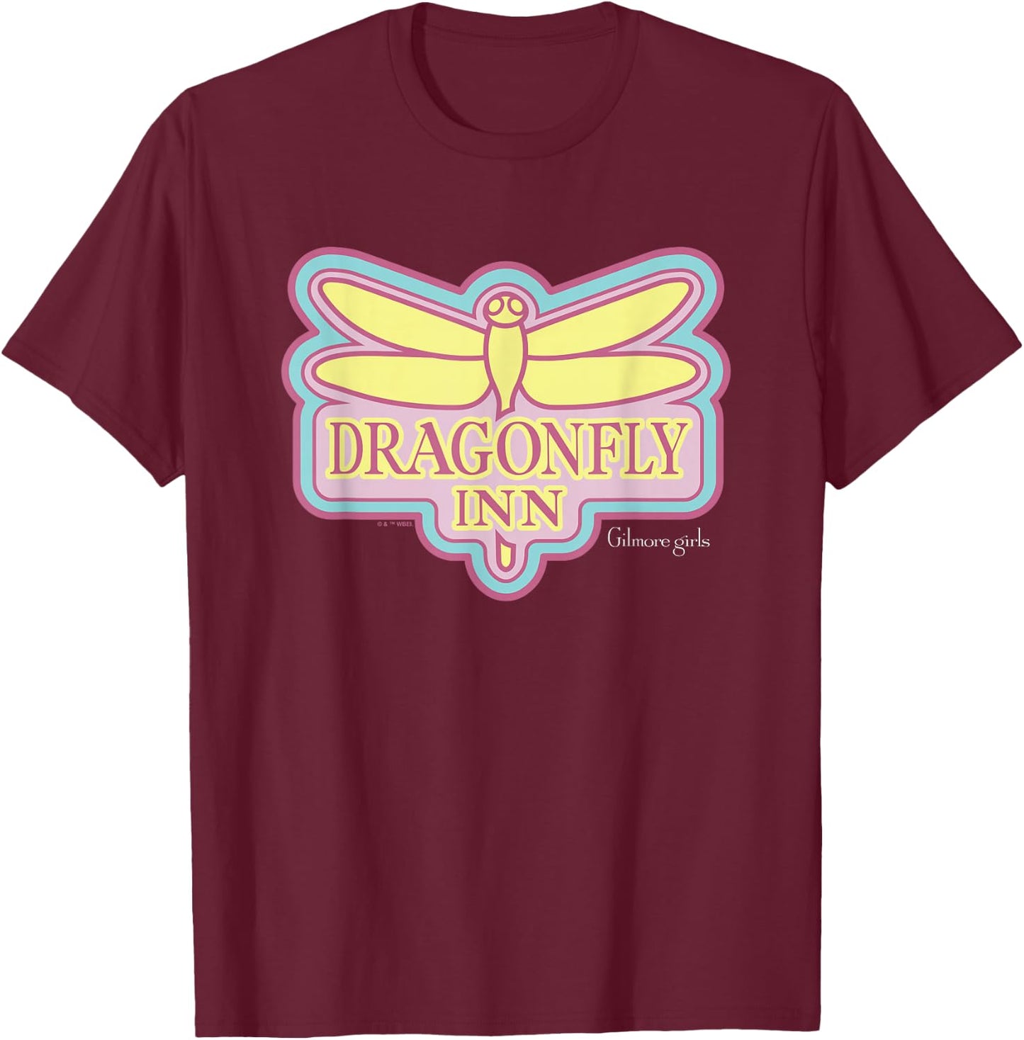 Gilmore Girls Dragonfly Inn T-Shirt - T-Shirt | Maroon