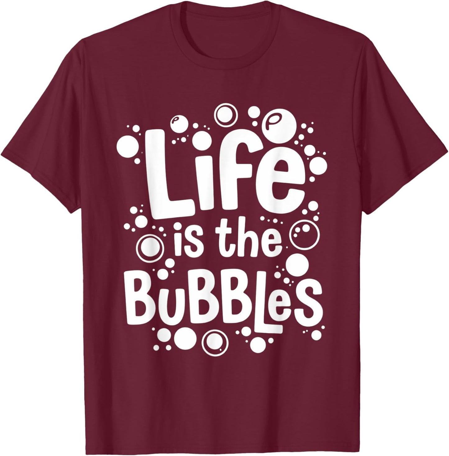 National Bubble Bath Day January 8 Funny Relaxing Bubbles T-Shirt - T-Shirt | Maroon