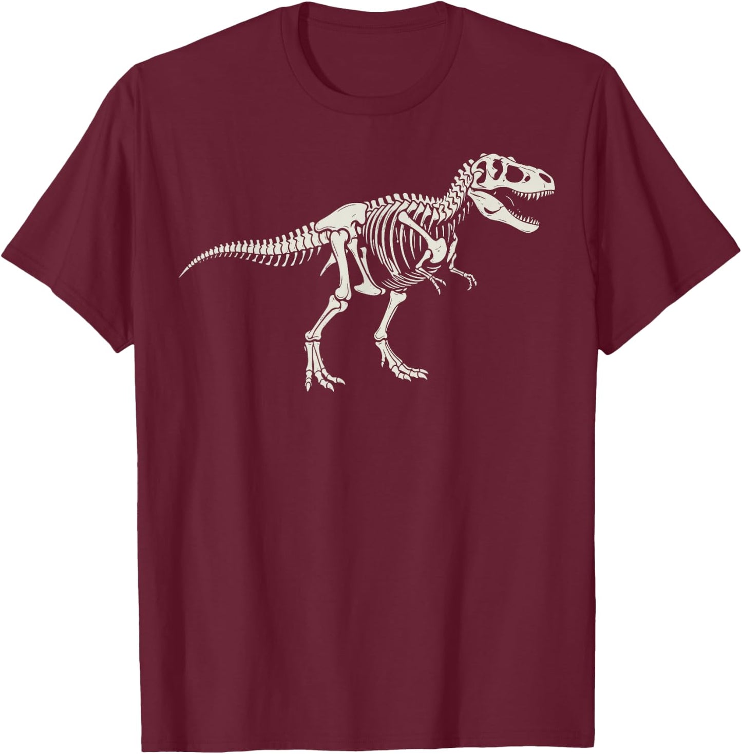 T-Rex Skeleton Tyrannosaurus Rex Paleontology T-Shirt - T-Shirt | Maroon