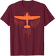 Pilot Flight Airplane Shirts 247 | Phonetic Alphabet for Pilots & Aviation Enthusiasts - Blue, Short Sleeve, Classic Fit, Adult T-Shirt - T-Shirt | Maroon