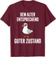 Dem Alter Entsprechend Guter Zustand Möwe T-Shirt - T-Shirt | Maroon