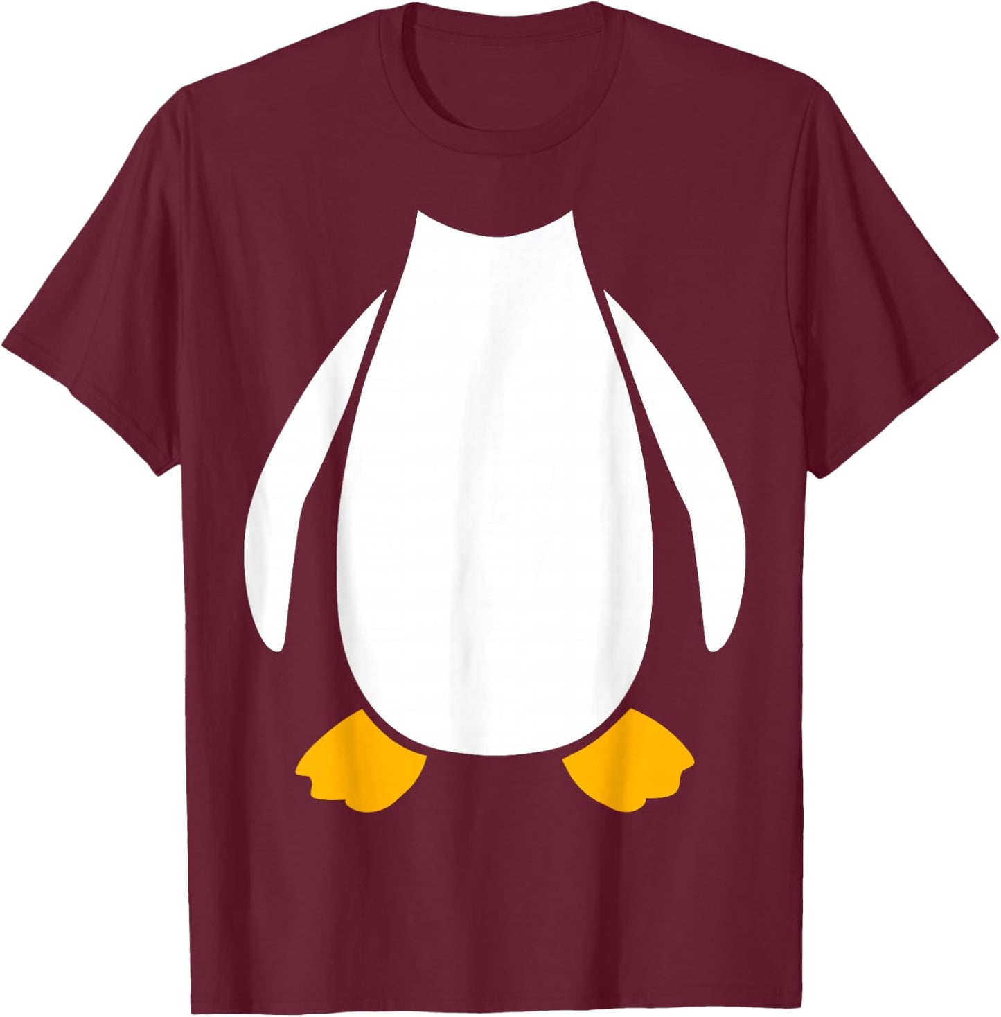 Penguin Costume Children Adults Women Men Animal Costume , black T-Shirt - T-Shirt | Maroon